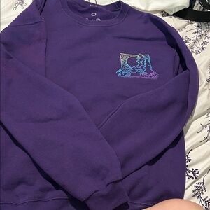Vibrant Purple unisex Crew Neck Sweater